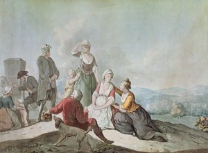 Voltaire samtaler med bøndene i Ferney av Jean Huber