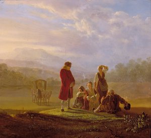 Voltaire samtaler med bøndene i Ferney