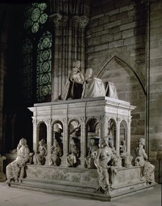 Graven til Ludvig XII (1462-1515) og Anne av Bretagne (1477-1514) (marmor) av Jean I Juste