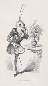 En gammel sommerfugl fra scener fra dyrenes private og offentlige liv, ca. 1837-47. av Jean Ignace Isidore Gérard
