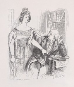 Farvel, Chansons fra The Complete Works of Béranger, 1836. av Jean Ignace Isidore Gérard