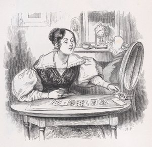 Kortene fra The Complete Works of Béranger, 1836. av Jean Ignace Isidore Gérard