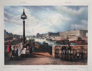 Louvre nær den nye broen, fra 