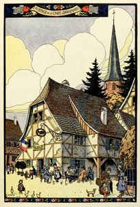 Trefarget paradis ; Auberge de la carp i Dannemarie 1917
