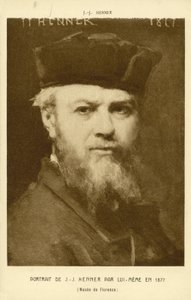 Selvportrett av Jean-Jacques Henner, fransk kunstner av Jean Jacques (after) Henner
