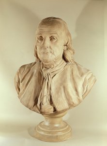 Byste av Benjamin Franklin (terrakotta)