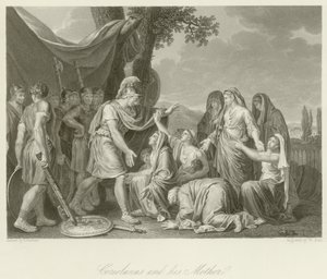 Coriolanus og moren hans av Jean Jacques Francois Lebarbier