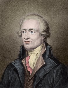 Portrait of Marie Jean Antoine Nicolas de Caritat, Marquis de Condorcet (1743 - 1794) Engraved by Jean Jacques Frilley (1797-a1850) av Jean Jacques Frilley