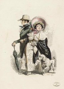 En Rentier og hans kone, 1840.