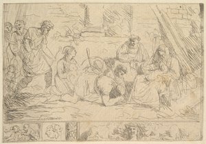 L'Adoration des Bergers Hyrdenes tilbedelse, 1762-63.