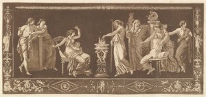 Scene of Sacrifice Antique Sacrifice, fra Collection of Different Compositions Fries and..., 1784.