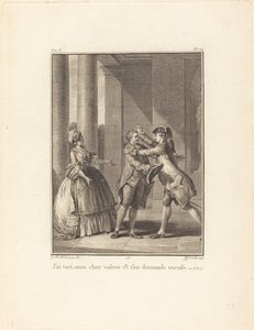 Jeg tar feil, min kjære Valère, og be om unnskyldning av Jean Jacques Le Veau after Jean Michel Moreau