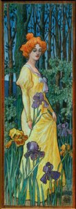 Kvinnen med iris av Jean Jacques Waltz