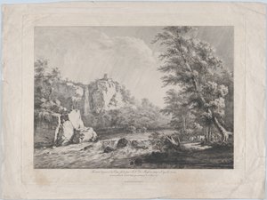 Bjørketre revet opp av en storm, 1809. av Jean Jacques de Boissieu