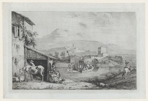 Garigliano-passasjen Italia, 1793. av Jean Jacques de Boissieu