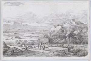 Landskap etter Van der Cabel, ca. 1773. av Jean Jacques de Boissieu