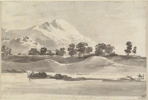 Mount Cairo fra over elven Melfa av Jean Jacques de Boissieu