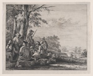 Bønder hviler, 1803. av Jean Jacques de Boissieu