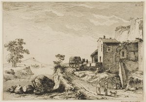 Munken og jegeren av Jean Jacques de Boissieu