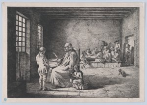 Skolemesteren, 1780. av Jean Jacques de Boissieu