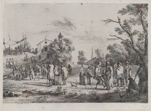 Landsbyfestival, 1773. av Jean Jacques de Boissieu