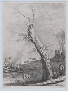 Winter, etter en tegning fullført i Saint-Chamond, 1795. av Jean Jacques de Boissieu