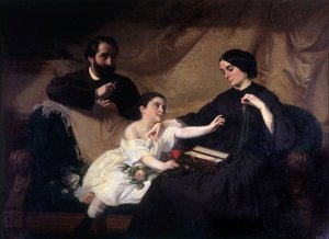 Familien min (olje på lerret) av Jean Jalabert