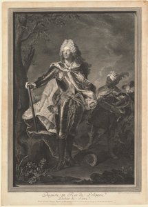 Augustus III. Konge av Polen, 1750. av Jean Joseph Balechou