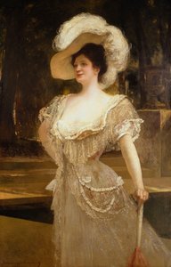 Et portrett av fru, 1901 av Jean Joseph Benjamin Constant