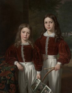 Portrett av to barn, sannsynligvis sønnene til M. Almeric Berthier, Comte de LaSalle av Jean Joseph Vaudechamp