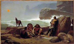 Galliske oddsvakter. Maleri av Jean Jules Antoine Lecomte Du Nouy (1842-1923) av Jean Jules Antoine Lecomte du Nouy