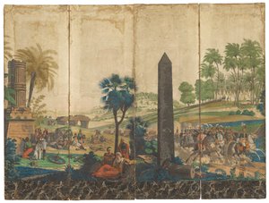 "Franskene i Egypt" [fransk i Egypt] av Jean Julien Deltil, 1791 – 1863