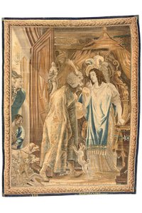 Brussels tapestry from a set of six, c.1650 (wool & silk)   1417421   no       norwegian Successfully Translated  Original: Allegory of Life Translat: Allegory of Life 1230860 no norwegian Successfully Translated Original: Portrait of two gentlemen from Do av Jean Le and Eggermans Daniel II Clerc