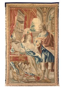 Brussel-teppe fra et sett på seks, ca. 1650 (ull og silke) av Jean Le and Eggermans Daniel II Clerc