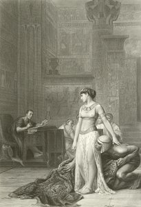 Cleopatra og Caesar (gravering)