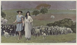 Daphnis og Chloe av Jean Leon Gerome av Jean Leon Gerome
