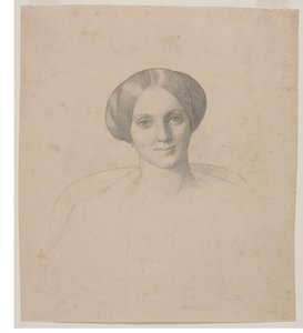 Portrett av en kvinnes hode, 1800-tallet. av Jean Leon Gerome