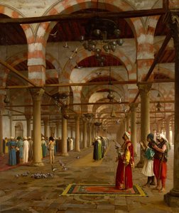 Bønn i moskeen, 1871. av Jean Leon Gerome