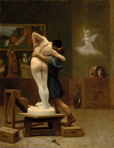 Pygmalion og Galatea, ca. 1890 av Jean Leon Gerome