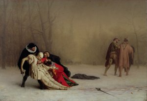 Duellen etter maskeraden av Jean Leon Gerome