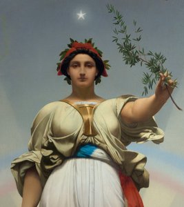 Republikken av Gerome Jean Leon (1824 - 1904) (allegori - 1848); Rådhuset i Lilas av Jean Leon Gerome