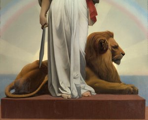 Republikken av Gerome Jean Leon (1824 - 1904) (allegori - 1848); Rådhuset i Lilas av Jean Leon Gerome
