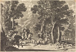 En hjortjakt av Jean Lepautre