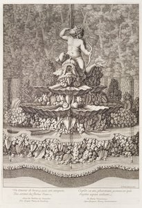 Fontene med amor av Gaspar Marcy i Versailles, 1676 av Jean Lepautre