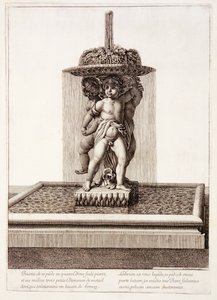 Fontene med tre forgylte dansere i Versailles, 1672 av Jean Lepautre