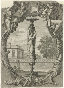 lysestake Lysholdere i dekorative rammer (serietittel) av Jean Lepautre