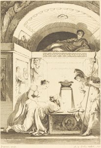 Matronen i Efesos av Jean Louis Delignon and Antoine Jean Duclos after Jean Honoré Fragonard