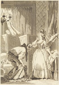 Den slåtte og fornøyde cuckold av Jean Louis Delignon and Antoine Jean Duclos after Jean Honoré Fragonard