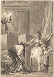 Den slåtte og fornøyde cuckold av Jean Louis Delignon and Antoine Jean Duclos after Jean Honoré Fragonard
