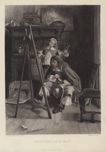 Brødrene Van de Velde (gravering) av Jean Louis Ernest (after) Meissonier